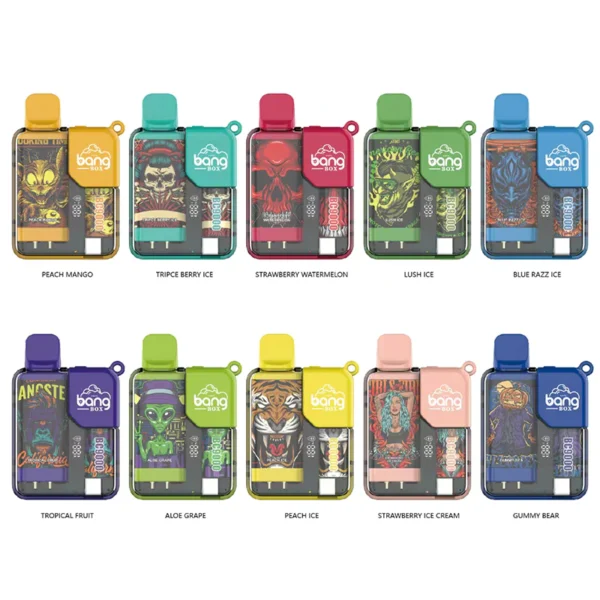 Bang Box 9000 Puffs 0% 2% 3% 5% Nicotine rechargeable LED Pover Display jetable Vape en gros - BoatVape - 7