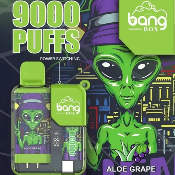 Bang Box 9000 Puffs 0% 2% 3% 5% Nicotine rechargeable LED Pover Display jetable Vape en gros - BoatVape - 5