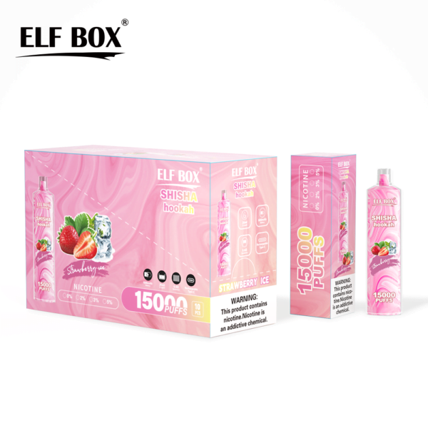 ELF BOX LS15000 Puff Shisha Hookah 0% 2% 5% Nicotina recarregável descartável Vape atacado - BoatVape - 6