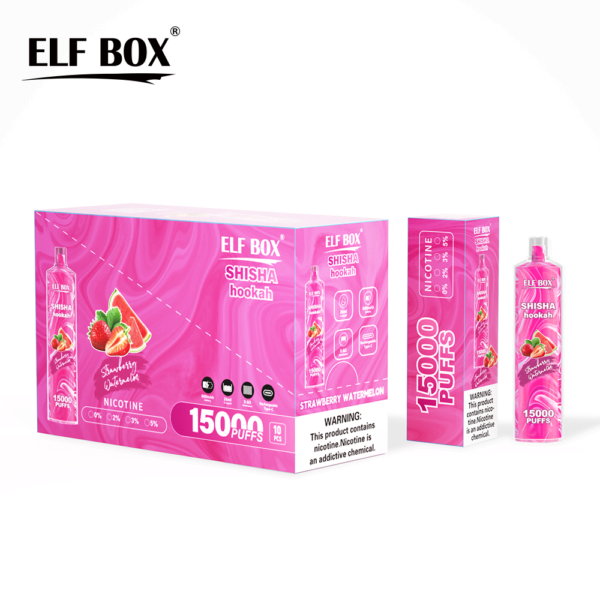 ELF BOX LS15000 Puff Shisha Hookah 0% 2% 5% Nicotina recarregável descartável Vape atacado - BoatVape - 8