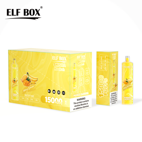 ELF BOX LS15000 Puff Shisha Hookah 0% 2% 5% Nicotina Recarregável Vape Descartável Atacado - BoatVape - 12