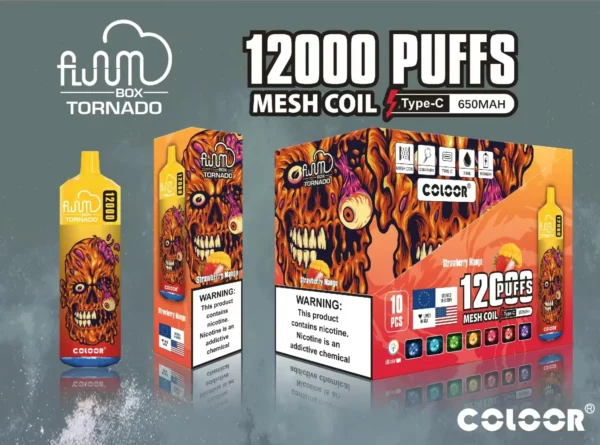 FLUUM BOX 12000 Puff 0% 2% 3% 5% Nikotin Újratölthető Eldobható Vape Pen toll E-cigaretta Nagyker - BoatVape - 8