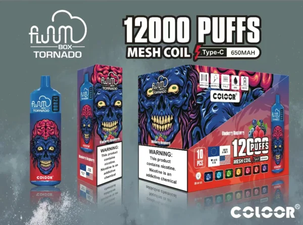 FLUUM BOX 12000 Puff 0% 2% 3% 5% Nikotin Újratölthető Eldobható Vape Pen toll E-cigaretta Nagyker - BoatVape - 4