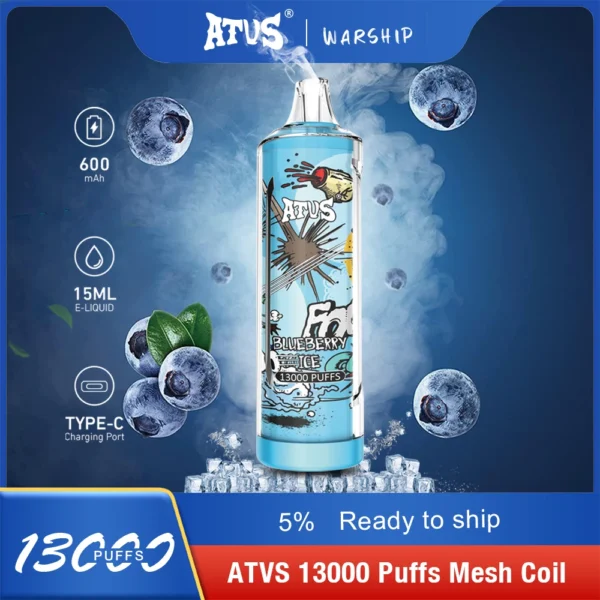 Atvs 13000 Puffs 5% Перезаряжаемые одноразовые вейпы-ручки с низким содержанием никотина, оптовая покупка оптом - BoatVape - 13