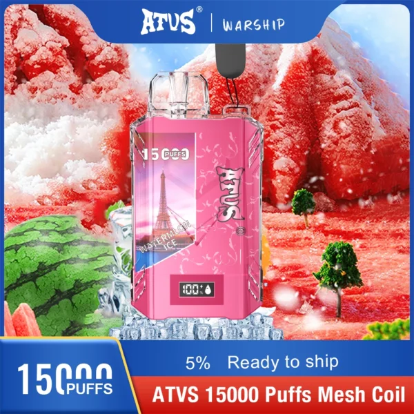 Atvs 15000 Puffs 5% Перезаряжаемые одноразовые вейпы-ручки с низким содержанием никотина Купить оптом - BoatVape - 14